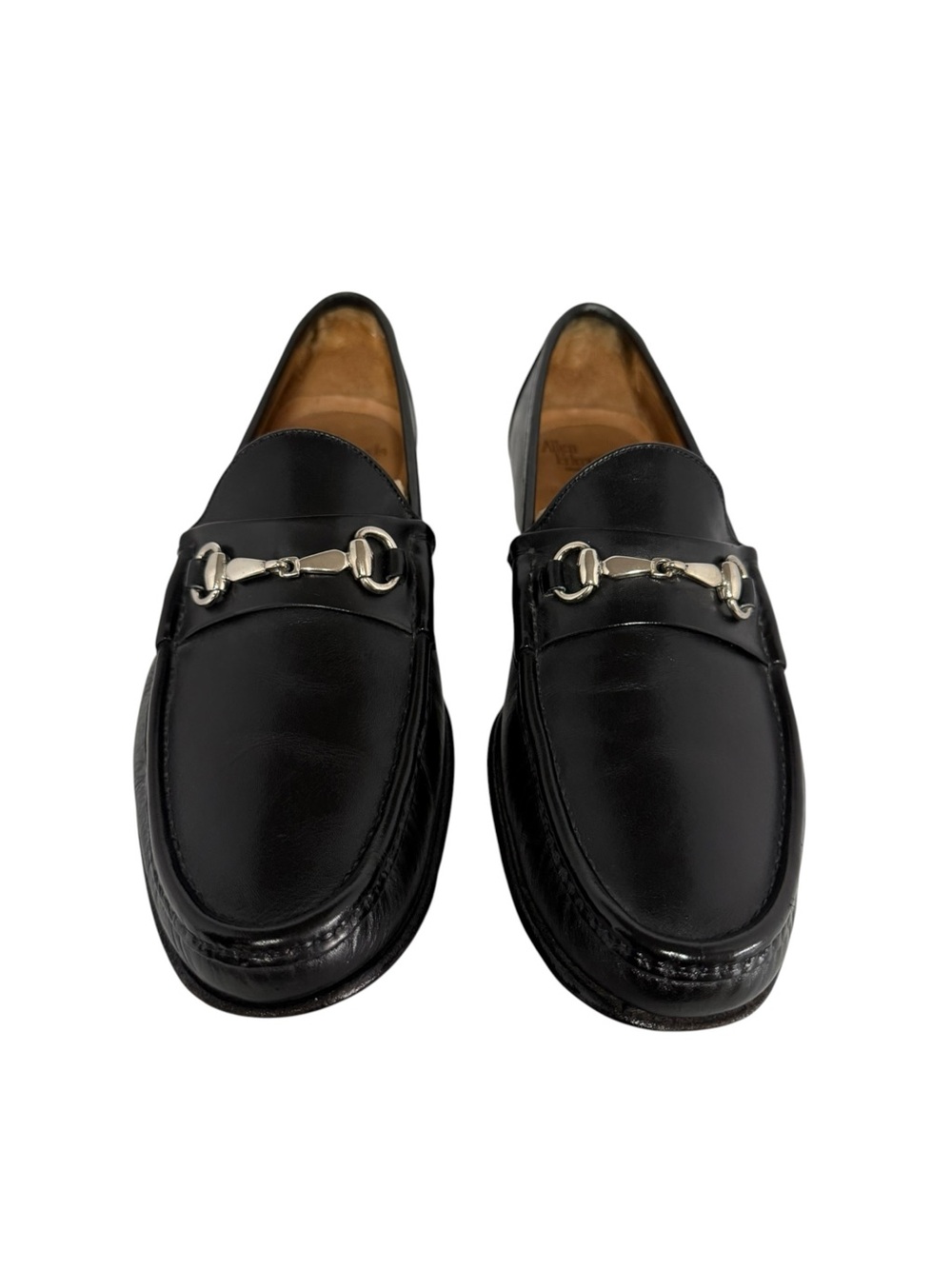 Allen Edmonds Verona Black Leather Horsebit Slip-On Loafers Made In Italy 12B